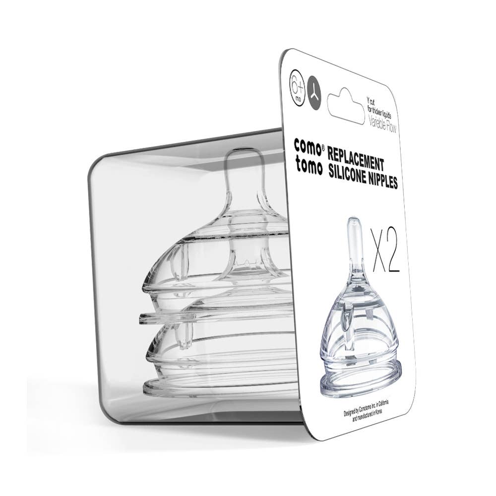 Comotomo - Wholesale Baby Bottle - Comotomo Baby Bottle Silicone Replacement Nipples (2 Pack)2