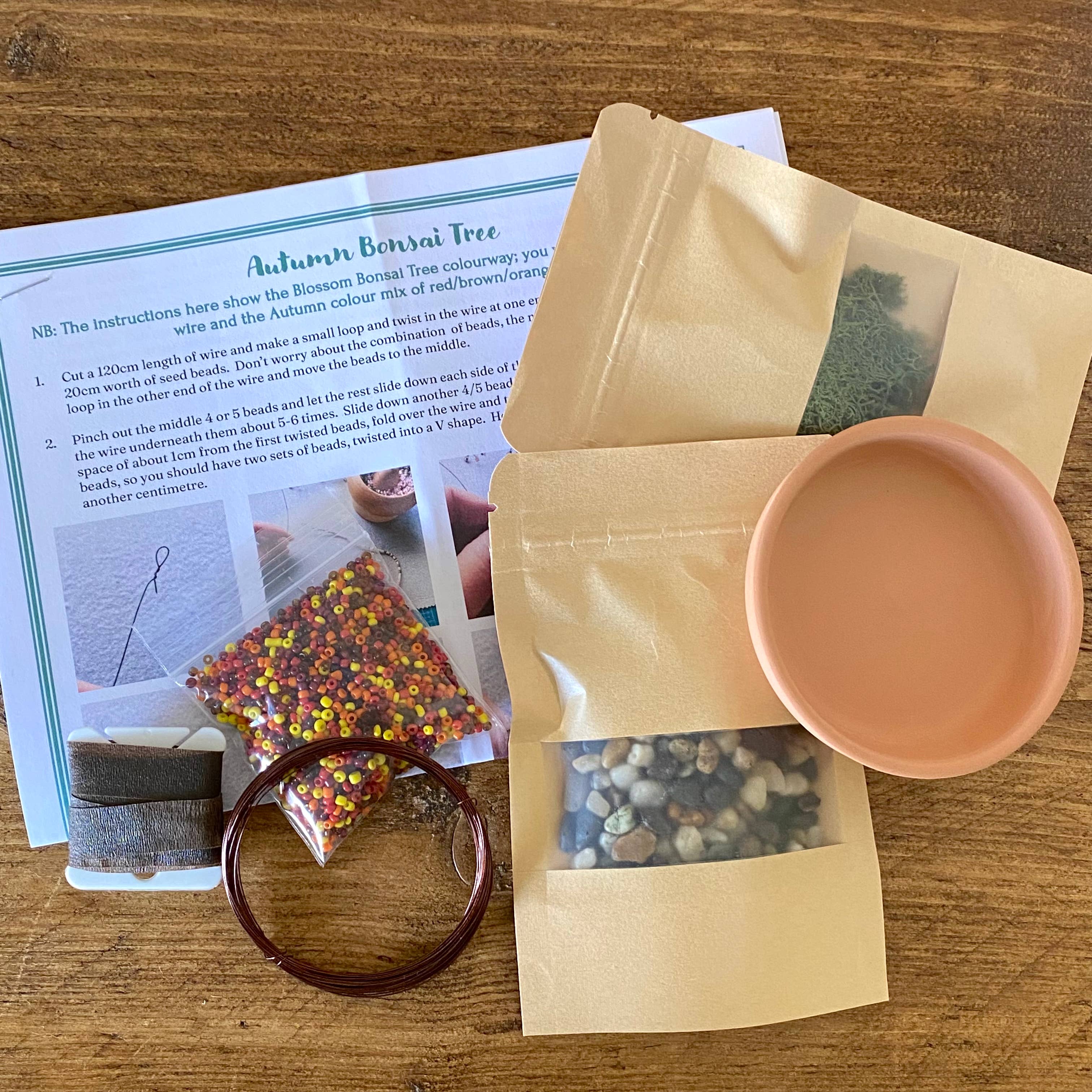 The Beaded Garden - Wholesale DIY Craft Kit - Autumn Bonsai Tree Craft Kit for Adults. Creative Gift.4