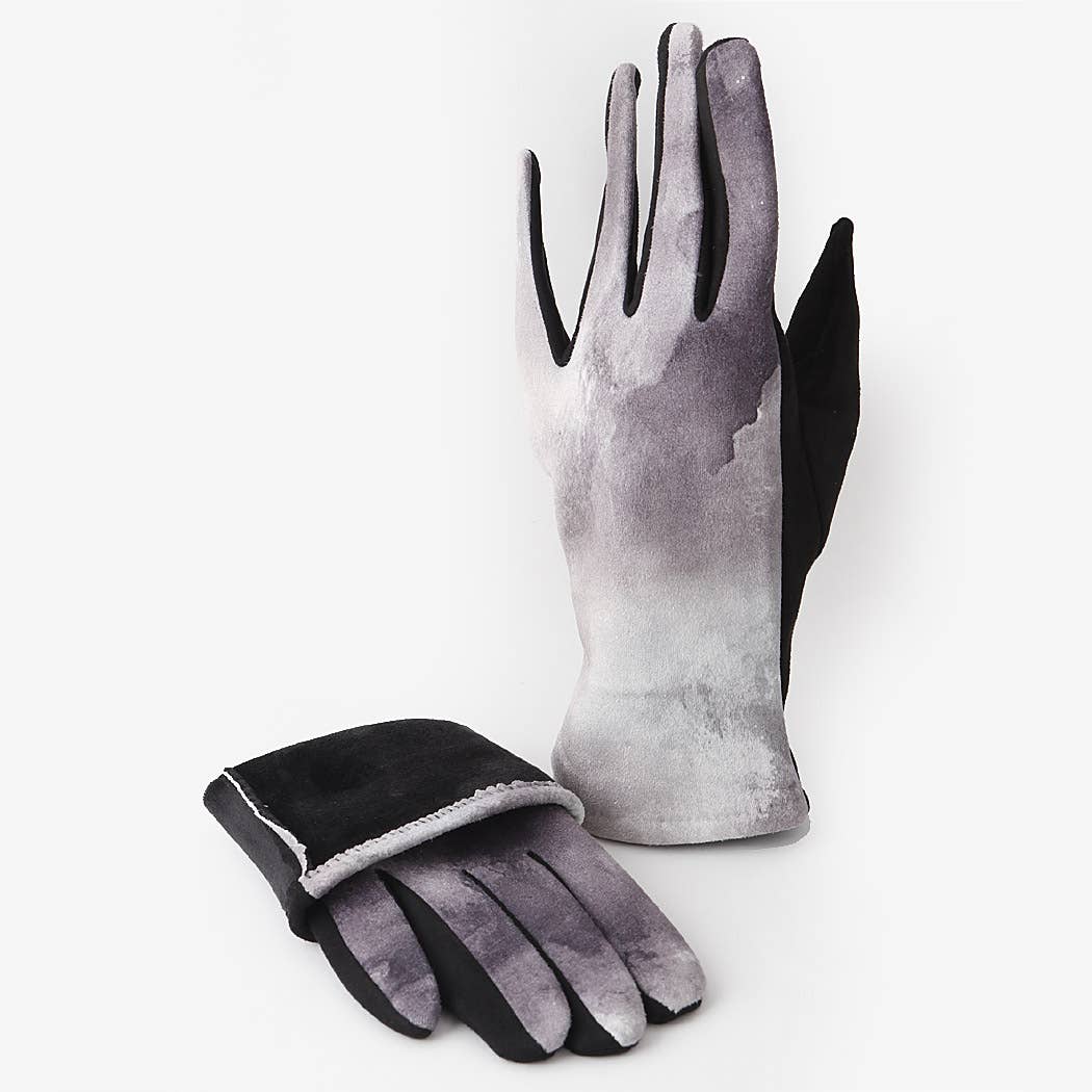 3AM BY H&D ACCESSORIES - Wholesale Gloves – Women's - Watercolor Pattern Gloves3