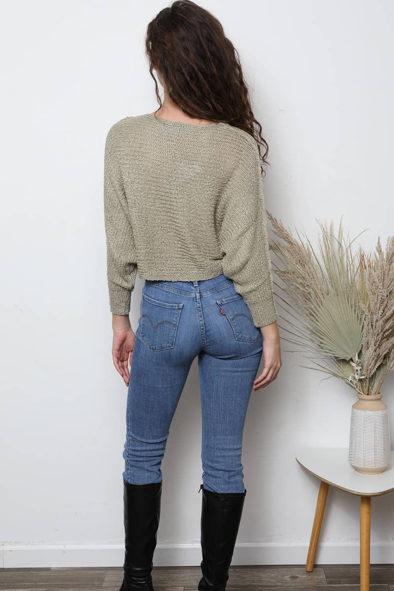 ANGIE - Wholesale Knit Sweater - Women's - XHQ18-ASIS OPEN KNIT LIGHT WEIGHT PULLOVER SWEATER32