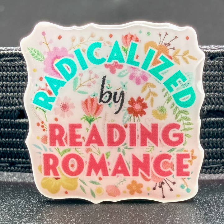 Radicalized By Reading Romance Charm | Bookish Gift | Romance Reader Collectable for wholesale by Jibbly