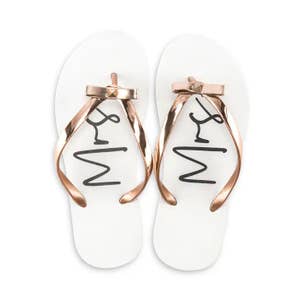 Rose gold flip flops top bulk