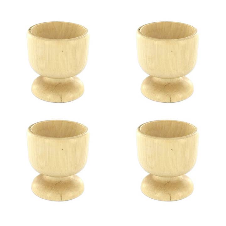 Zenker - Wholesale Egg Cup/Holder - Set of 4 designer egg cups in wood Fackelmann Wood Edition0