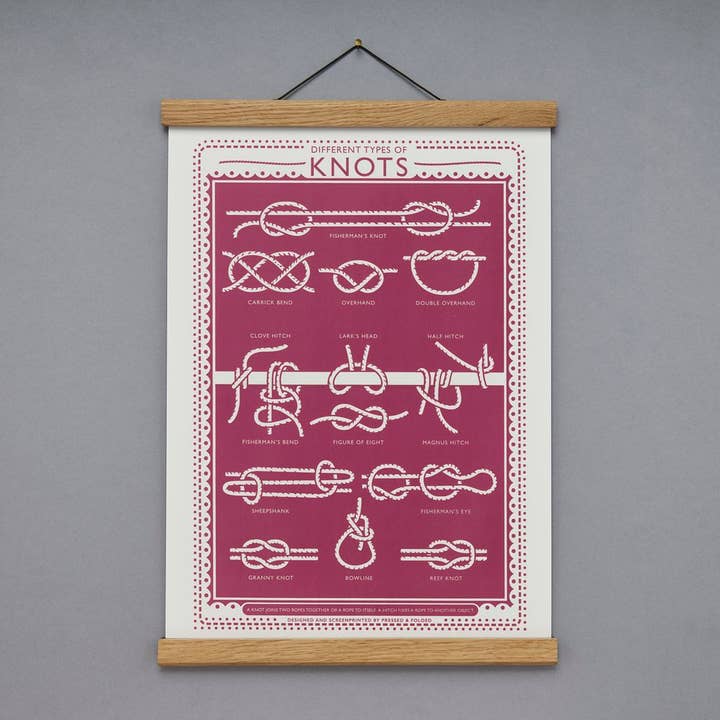 Knots Screen Print for wholesale by Pressed and Folded