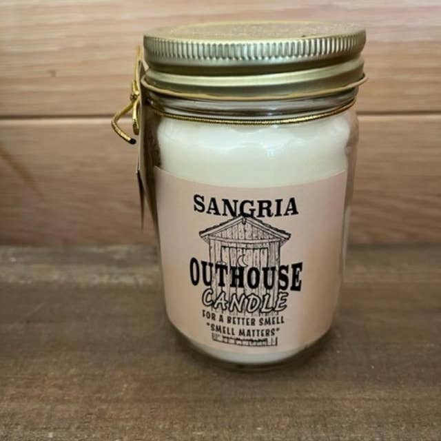 Fairhope Favorites, Inc. - Wholesale Jar/Filled Candle - Outhouse Candle Large - Sangria Moonshine Car Label3