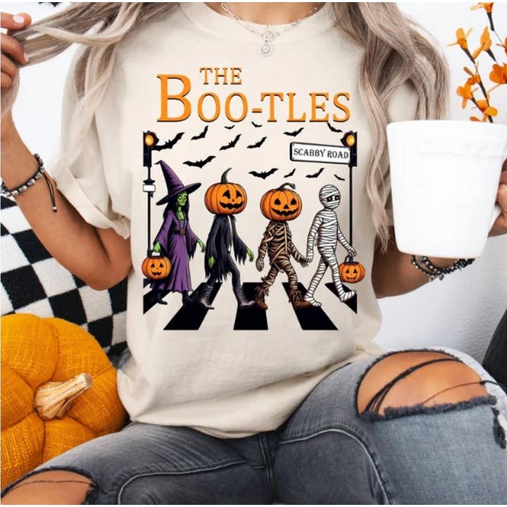 The Bootles Halloween Shirt, Halloween Horror Pumpkin Shirt for wholesale by Alaridesign