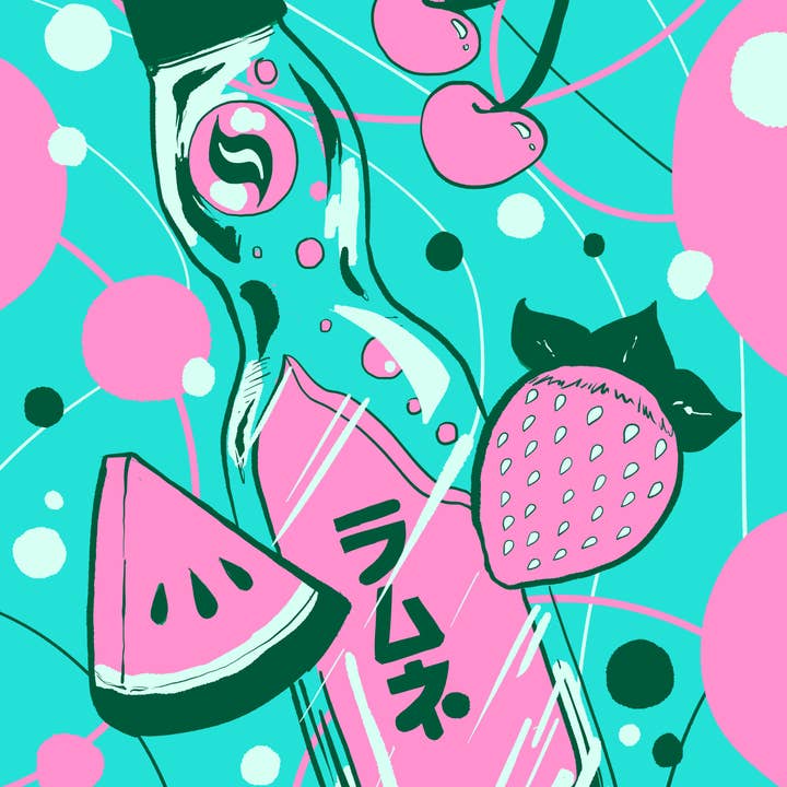 Weekend Anime & Games - Wholesale Card Game - Kawaii Custom Gaming Card Sleeves: Fruit & Ramune2