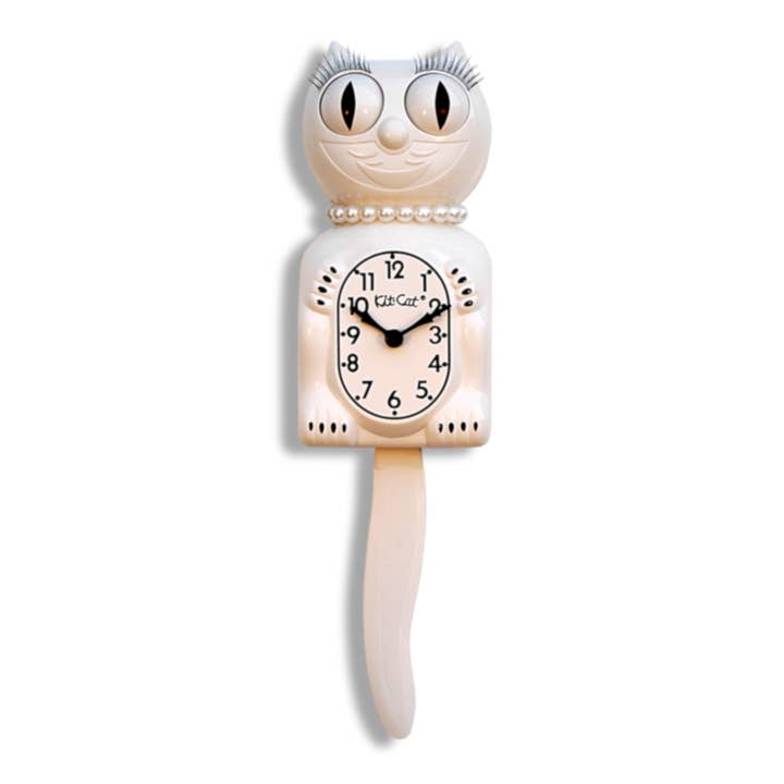 Kit-Cat Klock - Wholesale Wall Clock - White Lady Kit Cat Klock