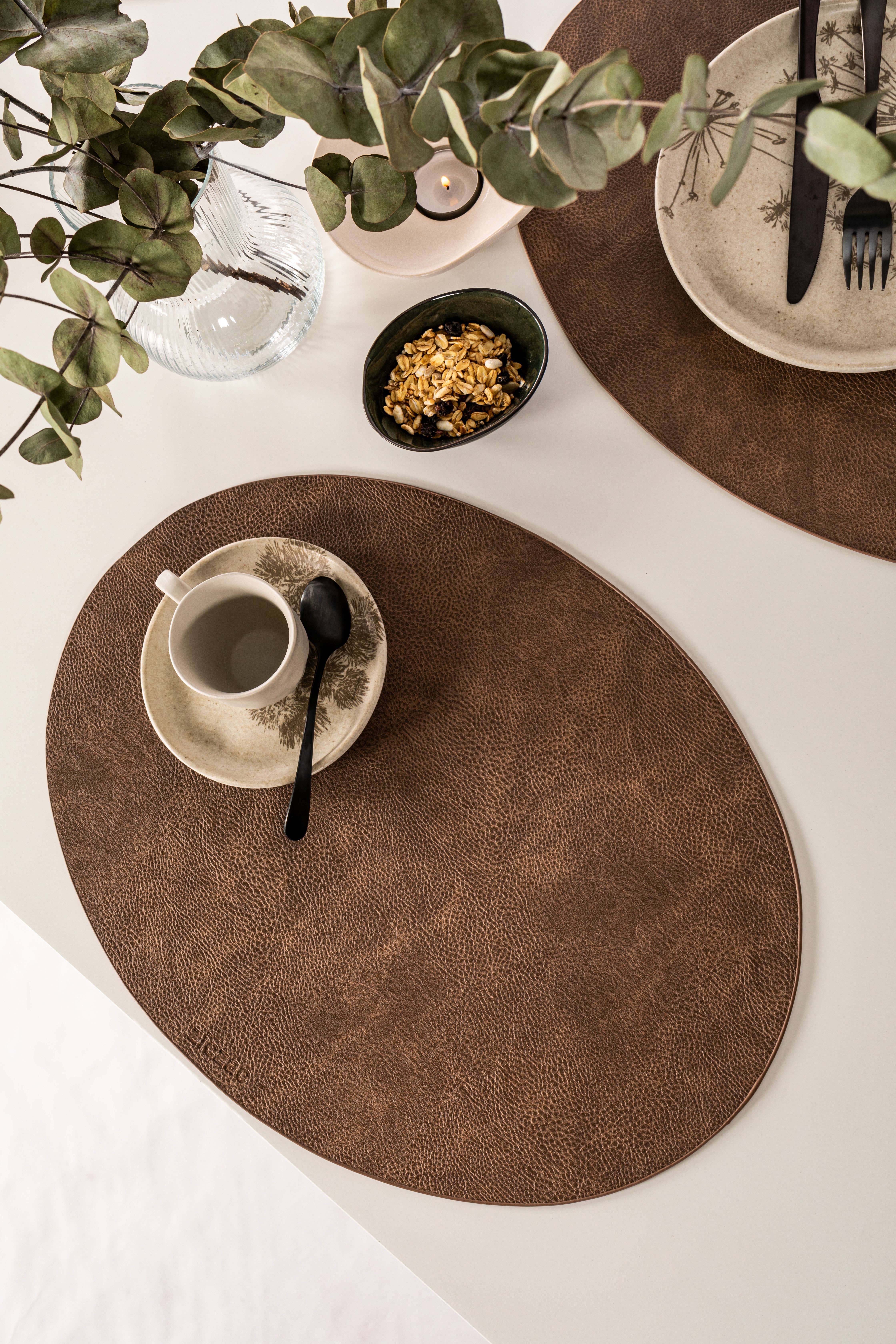 Tiseco – Individuais por atacado – Lugar americano oval TROJA - 33x45 cm6