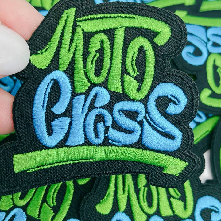 TEELUX - Wholesale Patch - 2.5" MOTOCROSS - Embroidered Hat Patch