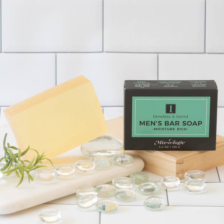 Mixologie - Vente Pain de savon – homme - Savon en barre - Parfum I (Timeless and Torrid) pour hommes