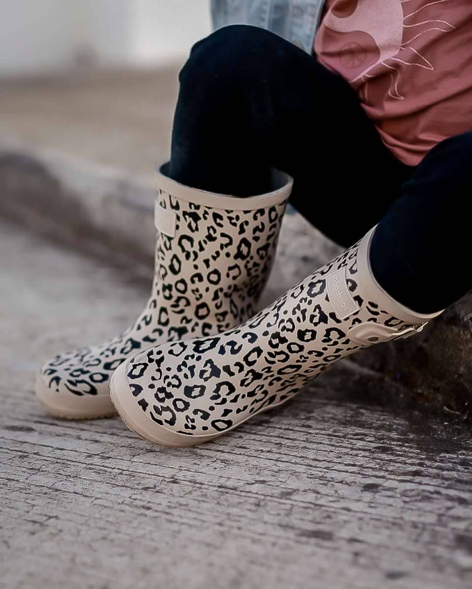 LEOPARDEN-PRINT Pavlova wasserdichte Regenstiefel für Kleinkinder für den Großhandel auf Faire6