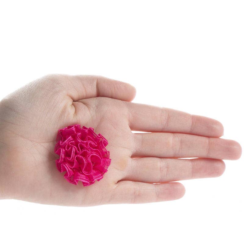 Factory Direct Craft - Wholesale Ribbon – Gift wrapping - 1-1/2" dia Sheer Ribbon Rose Bows (Pack of 6)- Select Color 7