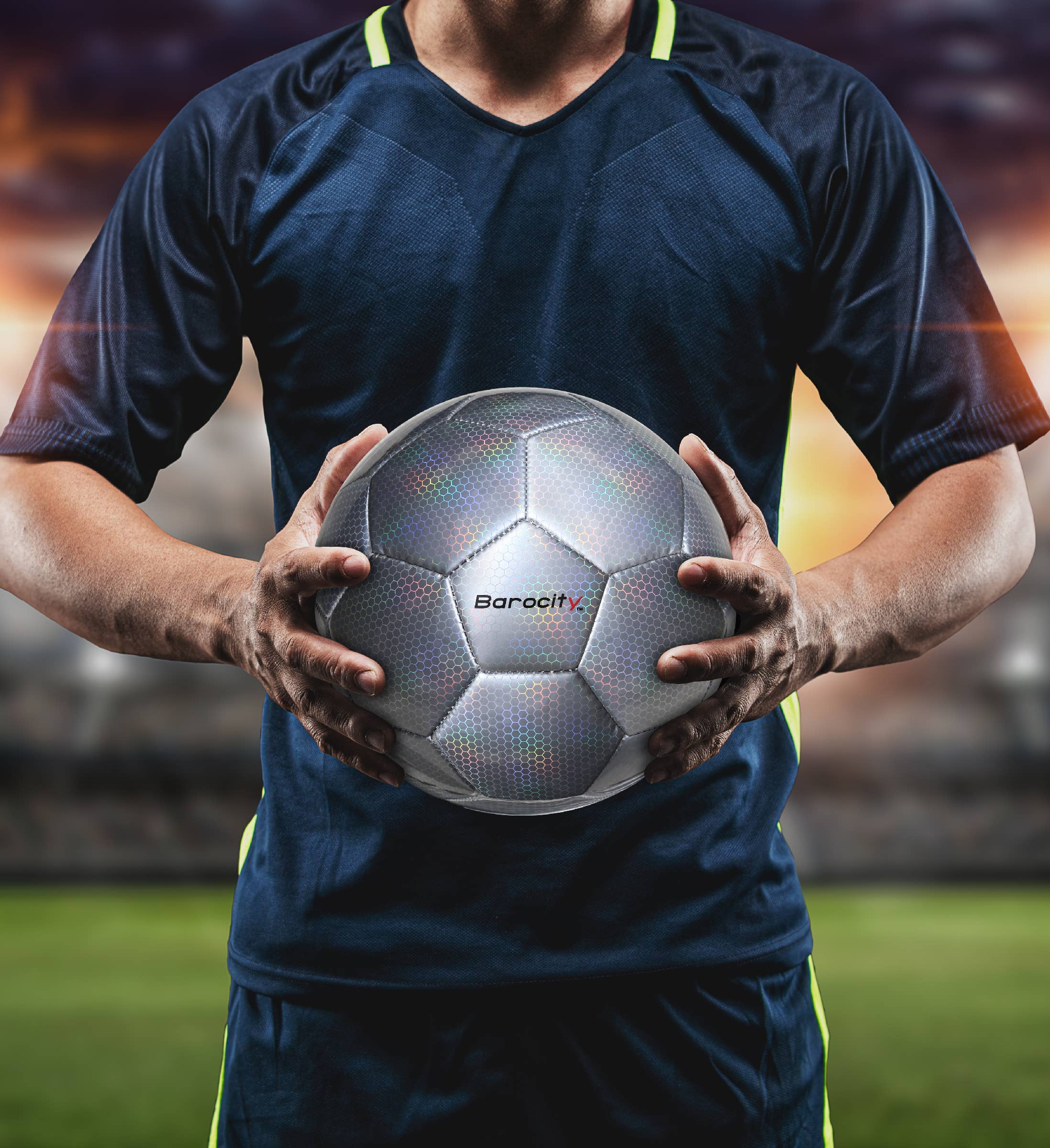 Cota Global - Wholesale Sports ball - Soccer Ball - Silver Modern Pattern - Size 43