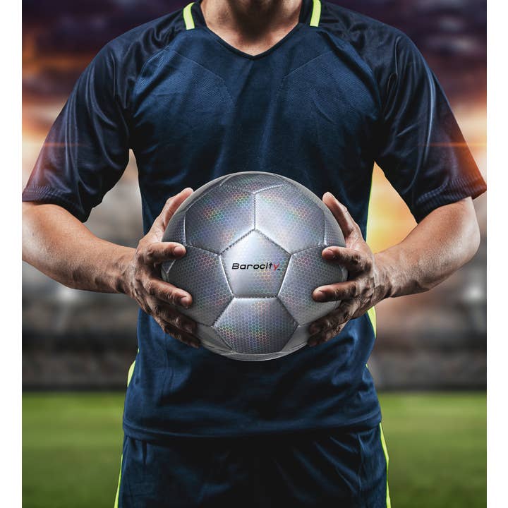 Cota Global – Großhandel Sportball – Fußball - Silbernes Modernes Muster - Größe 43