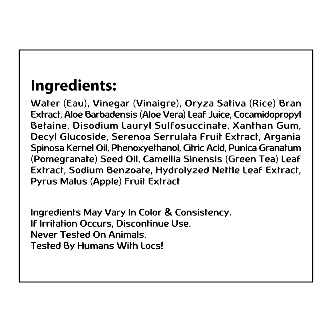 Made For Locs - Wholesale Hair Shampoo - Locs Vegan Apple Cider Vinegar Shampoo |  8 oz5