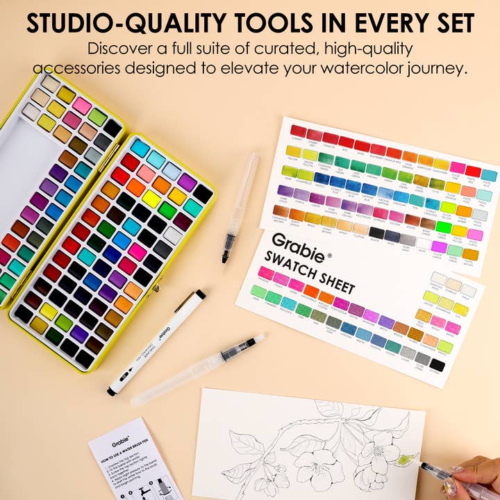 Grabie - Wholesale Watercolor Paint - Grabie All-In-One Premium Watercolor Set of 1007