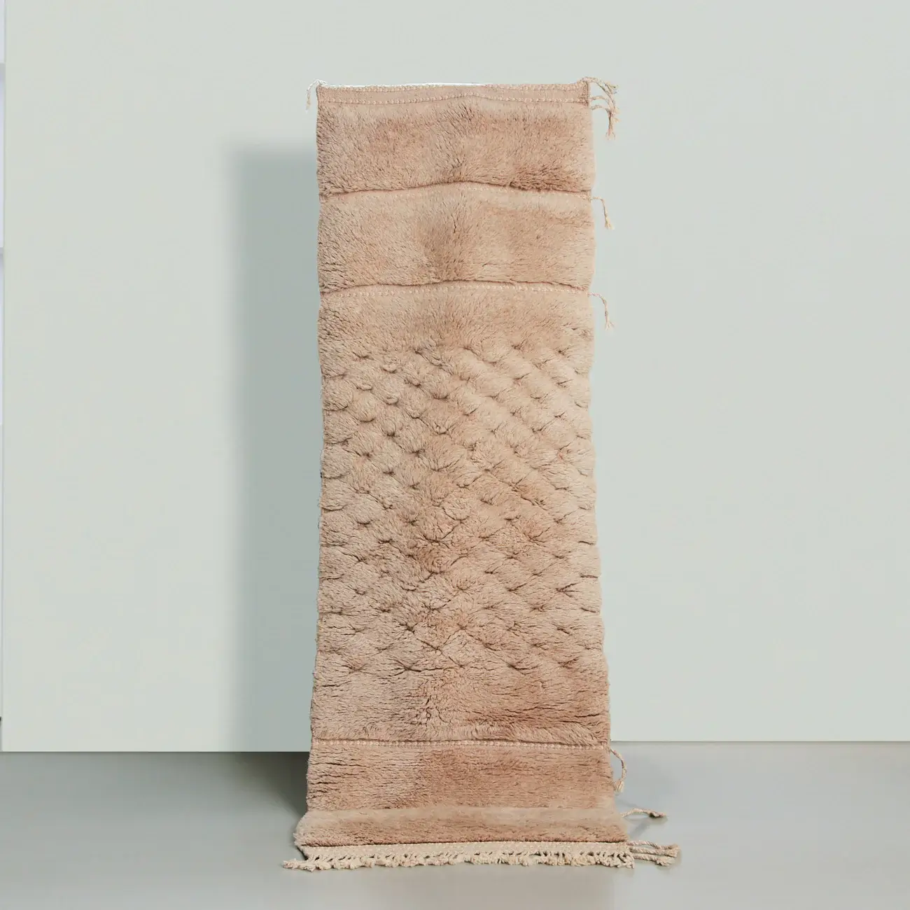 BerberNest - Wholesale Runner Rug - Blush Textured Moroccan Runner Rug, Shag Berber Hallway0