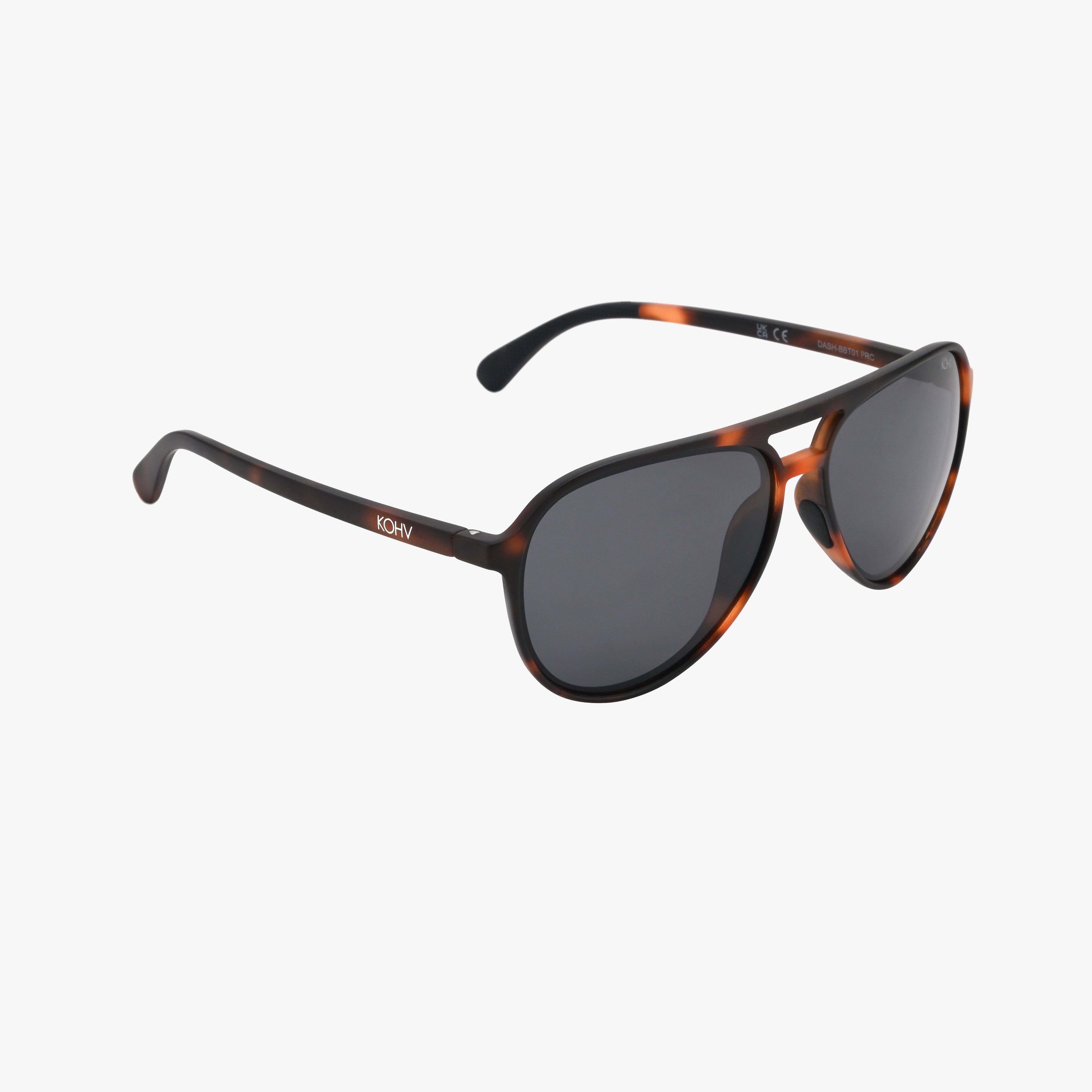 Kohv Eyewear - Wholesale Sunglasses - Unisex - DASH TORTOISE Polarized Active Soft Aviator Sunglasses4