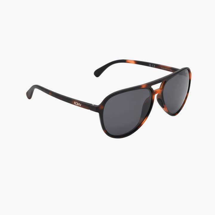 Kohv Eyewear - Wholesale Sunglasses - Unisex - DASH TORTOISE Polarized Active Soft Aviator Sunglasses4