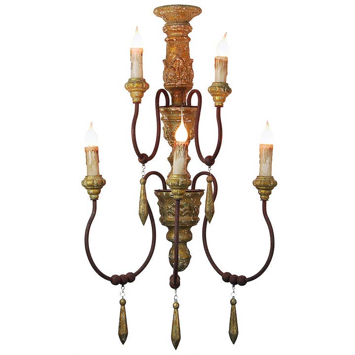 Vintage Style Antique Reproduction Wood Sconces for wholesale by Provence Home