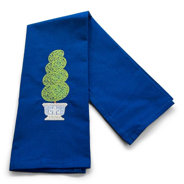 Vibrantly Blue - Wholesale Tea Towel - Towel - English Topiary I