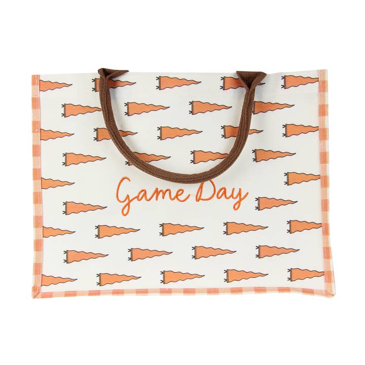 Game Day Pennant Tote Bag for wholesale by Barrel Down South
