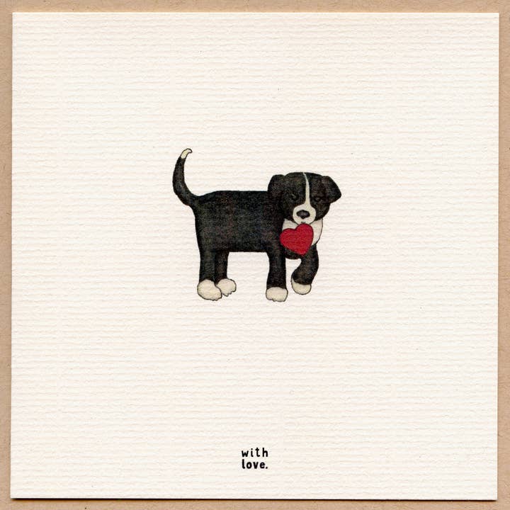 Com Amor, Cartão de Saudação do Dia dos Namorados. Caixa de 10 por atacado de Beth Mueller