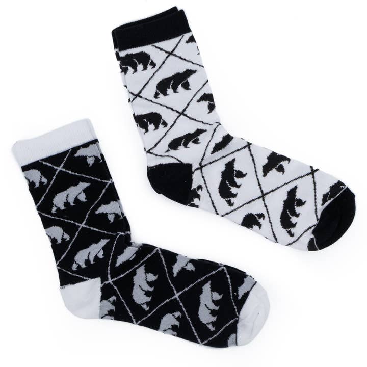 The Gentleman’s Emporium “Bear Feet” Socks – 2 Pair Gift Set for wholesale by Robert Frederick Ltd