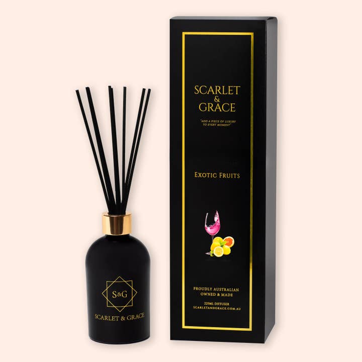 Exotic Fruits - 225ml Reed Diffuser for wholesale by SCARLET & GRACE
