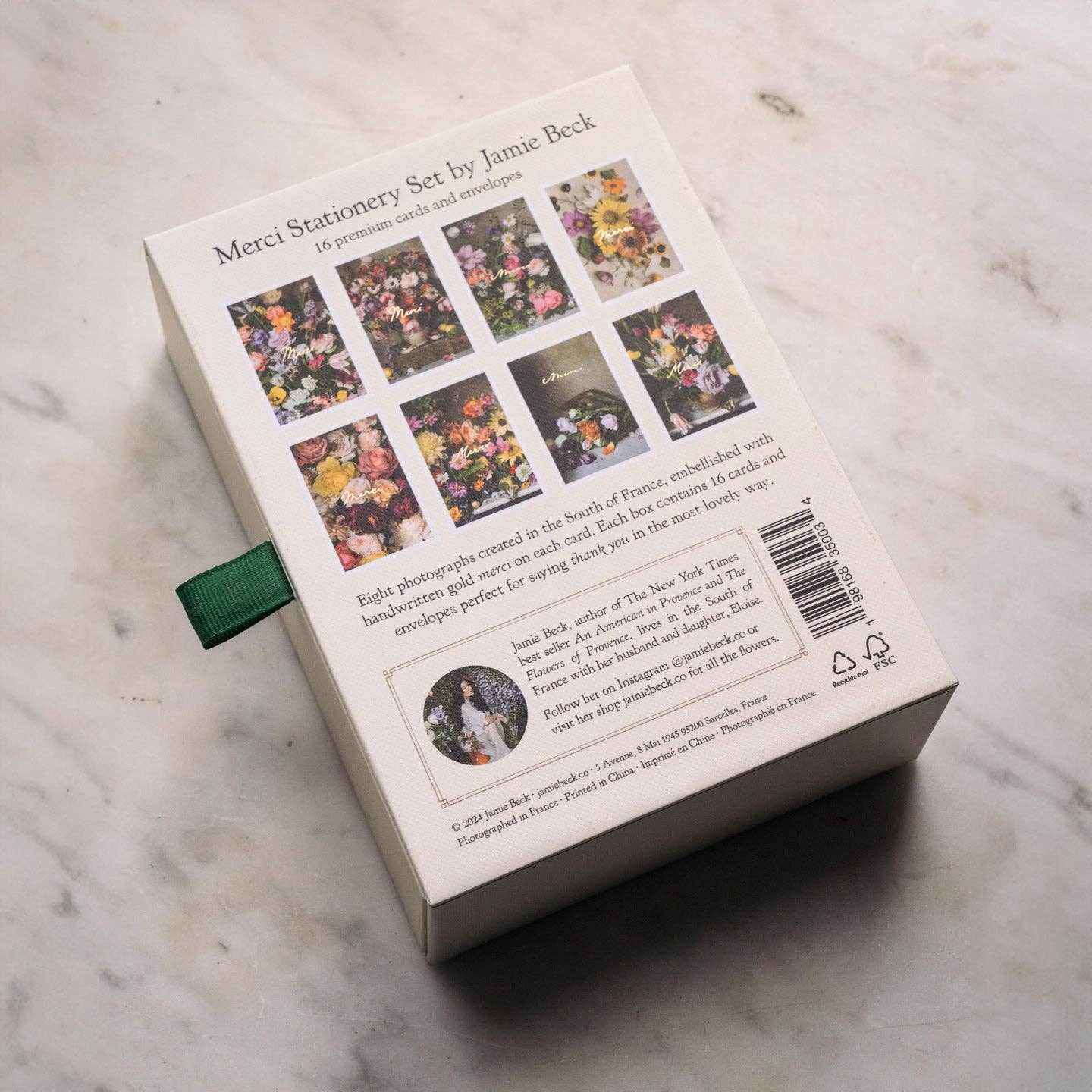 Jamie Beck - Wholesale Stationery/Notecard Set - Merci Stationery • Set of 16 Cards and Envelopes4