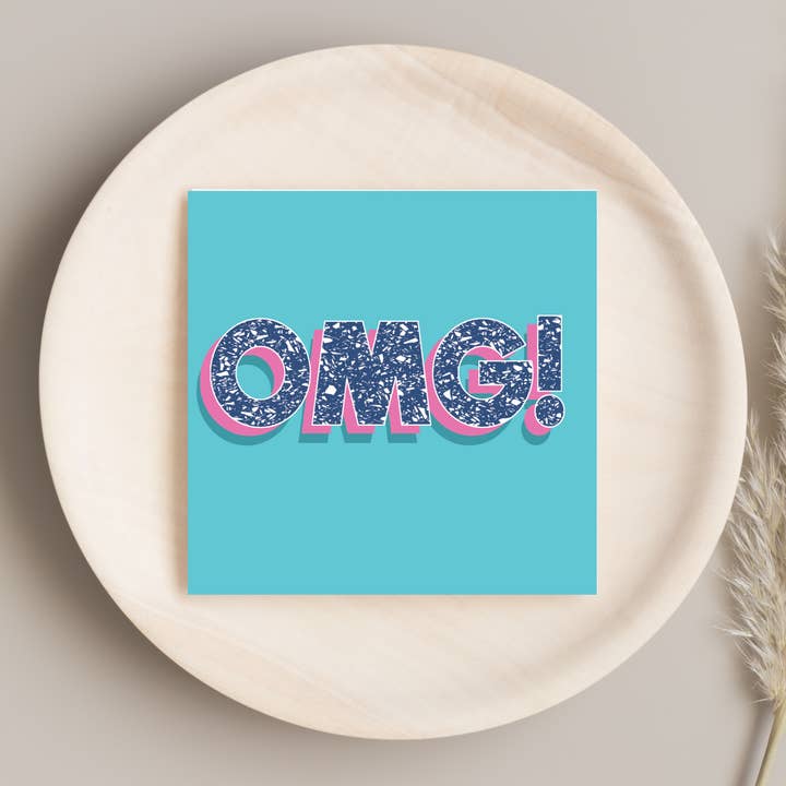 Lykønskningskort - Terrazzo - OMG! for engroshandel hos The Home Of Smiles