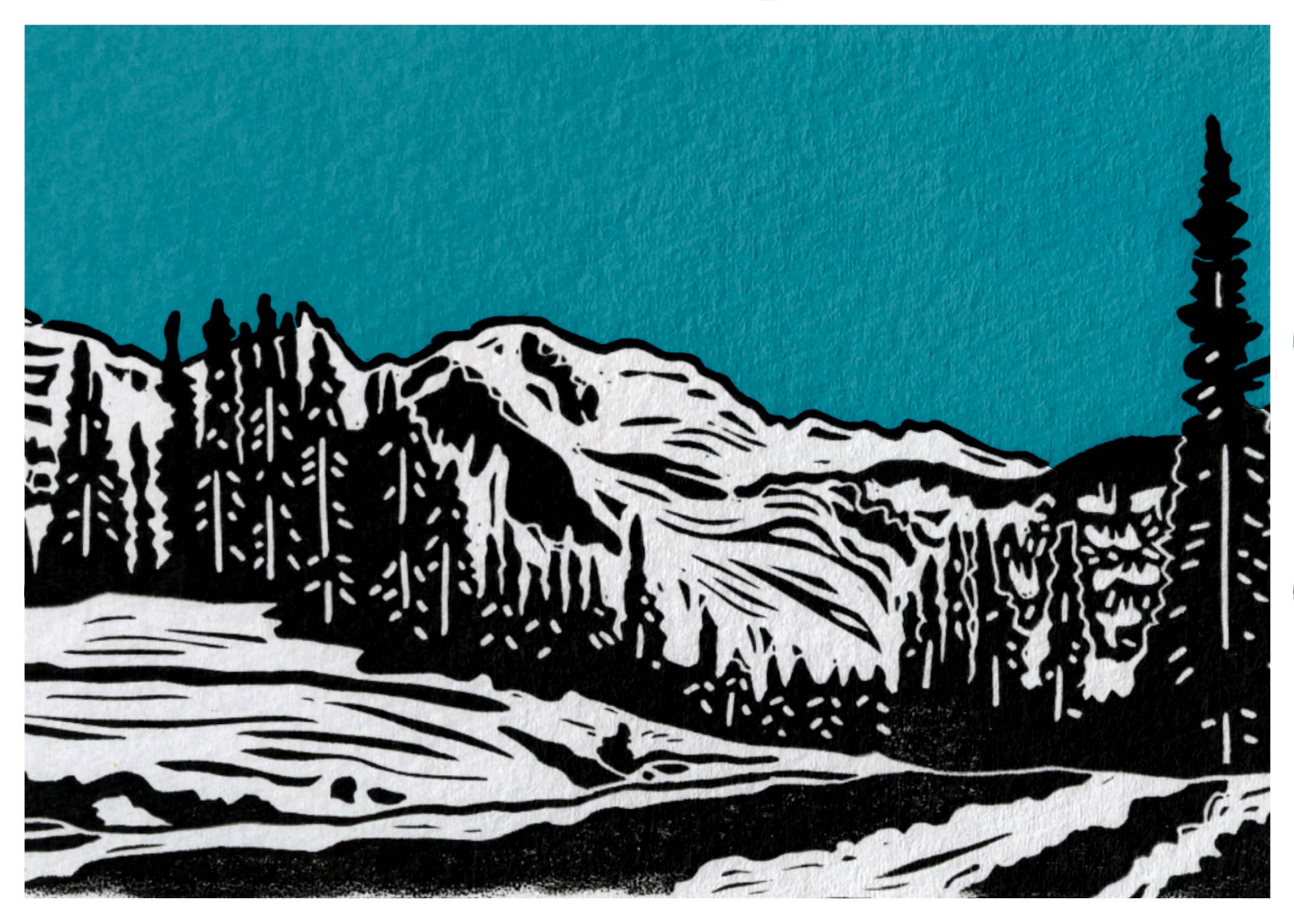 PrintsOnTheTrail - Wholesale Everyday Greeting Card - Mount Rainier Cards0