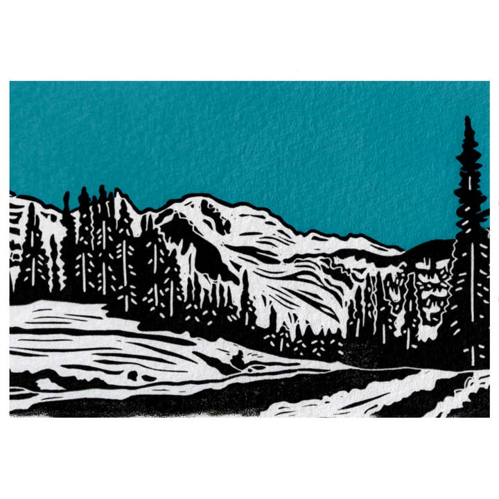 PrintsOnTheTrail - Wholesale Everyday Greeting Card - Mount Rainier Cards