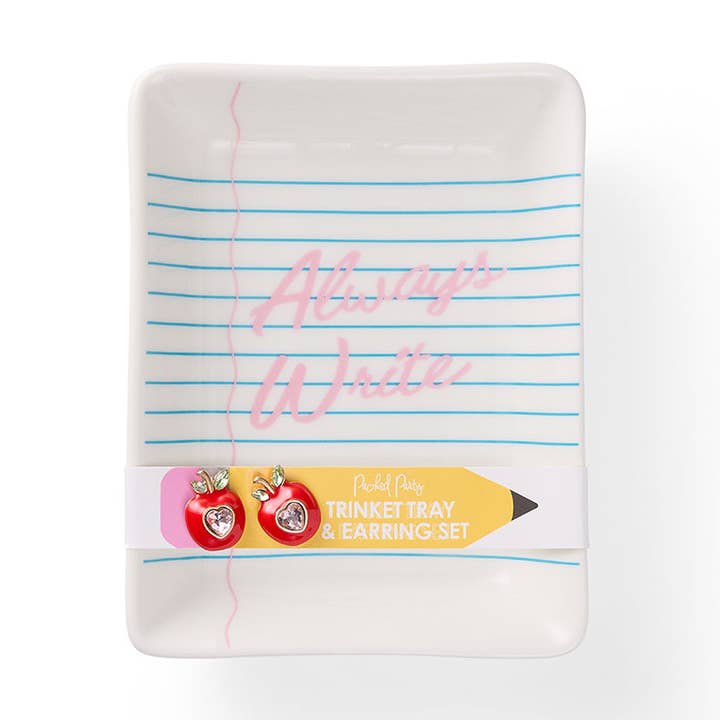 TRINKET PENCIL TRAY AND EARRING SET for wholesale by Packed Party