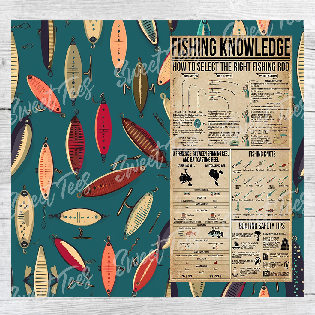 Sweet Tees - Wholesale Insulated Mug/Tumbler - Fishing Knowledge Dad Father Sublimation Tumbler 20oz 30oz1