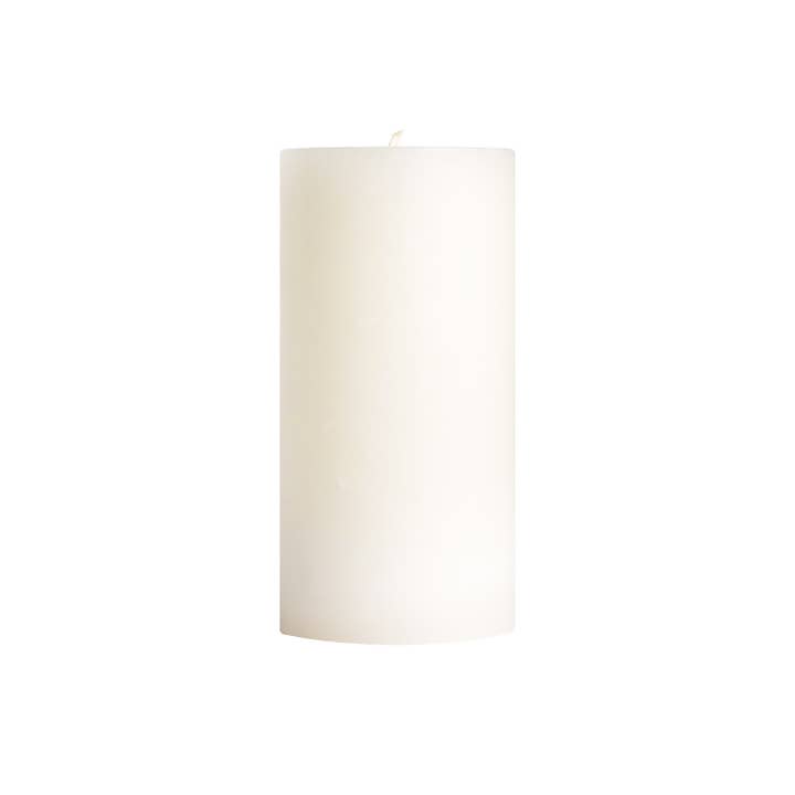 Mole Hollow Candles - Wholesale Pillar Candle - Stark White Unscented Pillar Candles - Choose from 3 sizes!
