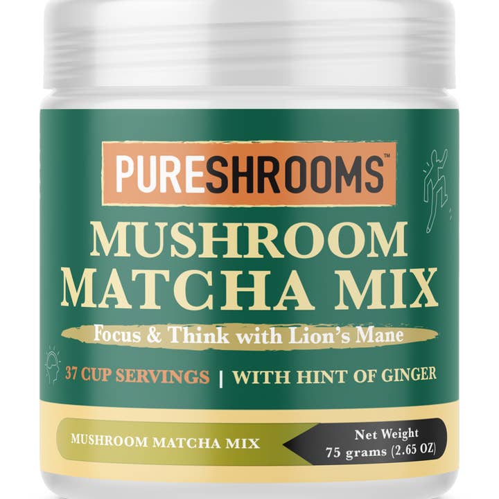 PureShrooms Inc. – Engroshandel Sundheds-/detox-te – Svampe Matcha Grøn Te Mix 37 Portioner