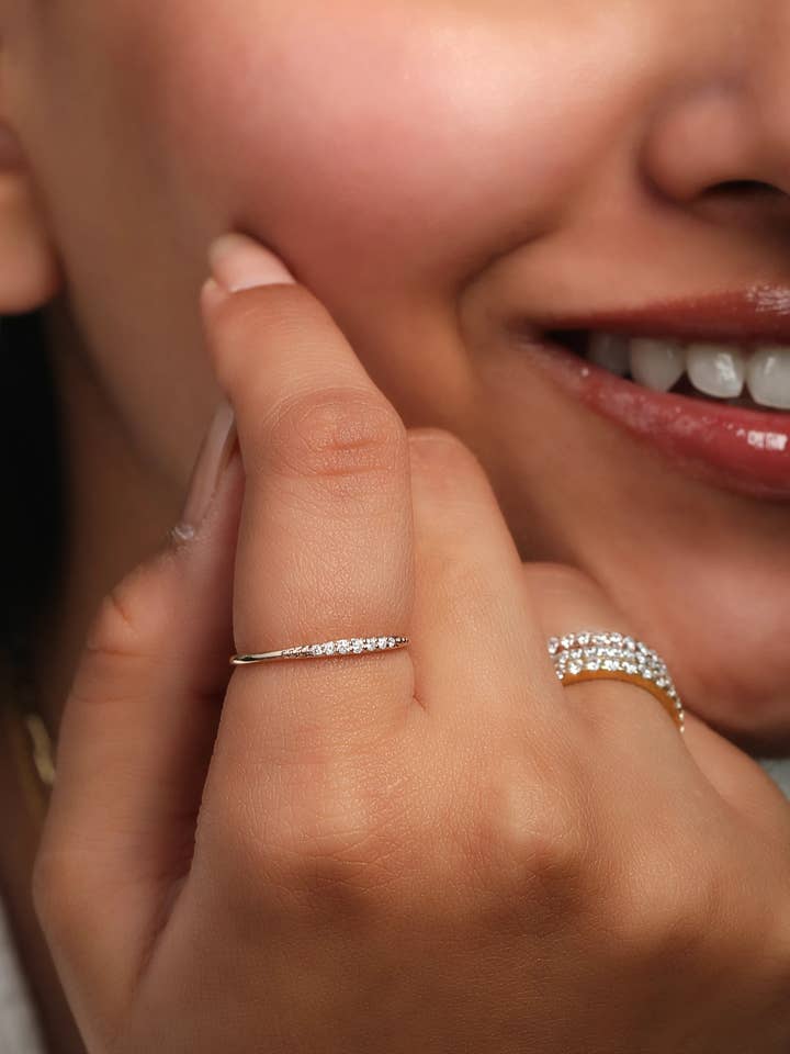 Petite Diamond Ring for wholesale by The Jewelz