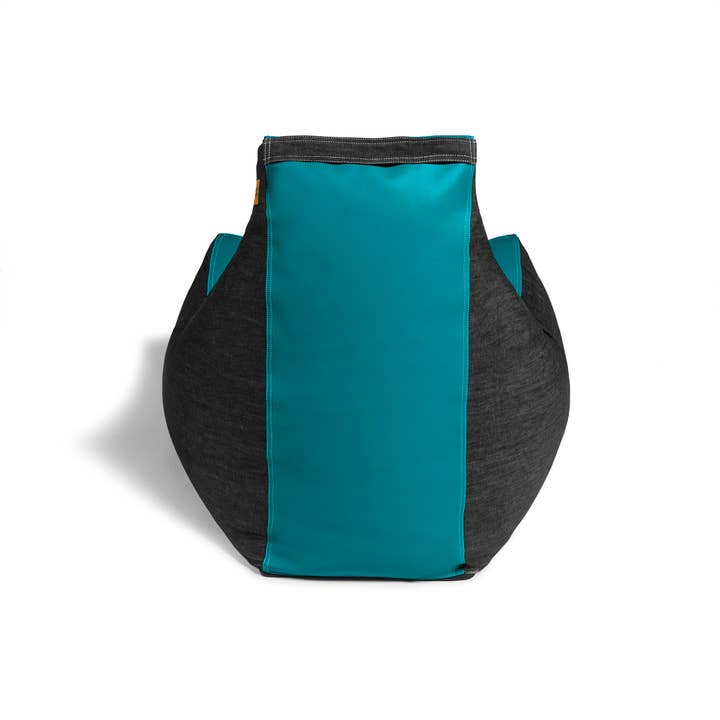 LuvU - Wholesale Chair - Jaxx Pixel Gamer Bean Bag Chair, Premium Vinyl / Dark Denim70