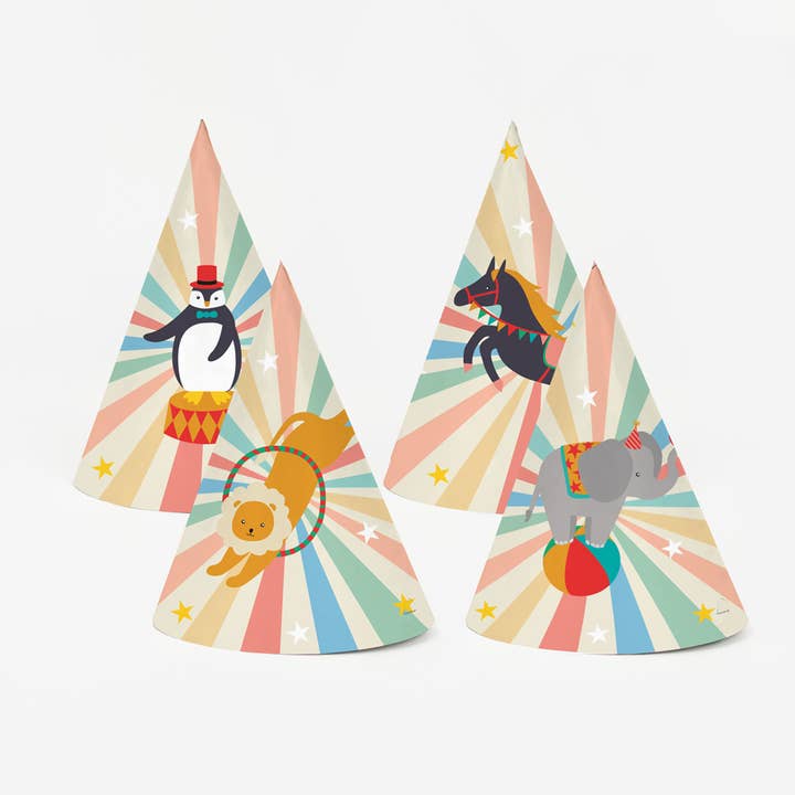 My Little Day - Wholesale Party Hat/Crown - 8 circus hats