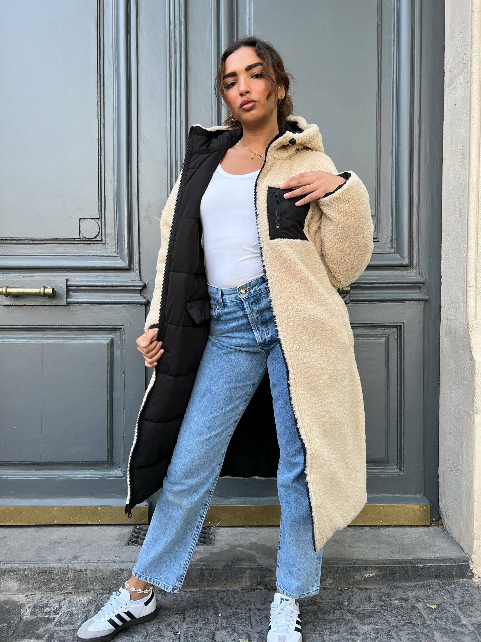 KZELL PARIS - Wholesale Puffer Jacket - Women's - REVERSIBLE LONG PUFFER JACKET7