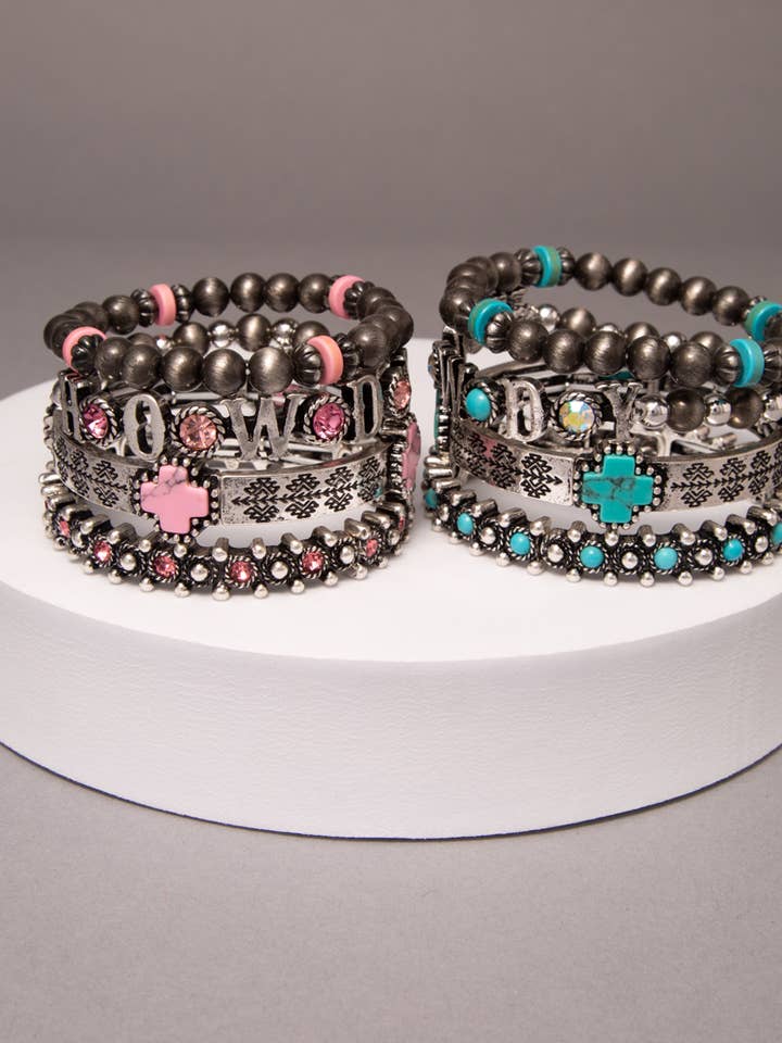Multi-Layer Beaded Bracelet Set for wholesale by SP Sophia Collection