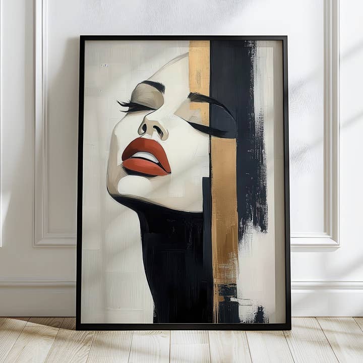 Atração Dourada | Impressão de Arte de Parede Retrato Glam Abstrato por atacado de Belter Prints
