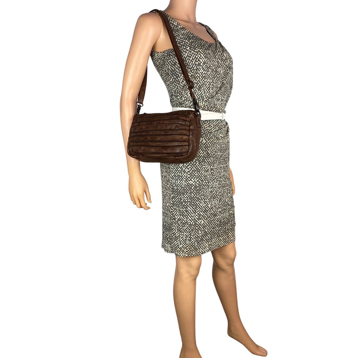 Arrigo - Wholesale Crossbody Bag - Women's - Arrigo Ladies Crossbody Shoulder Bag Washed Leather18