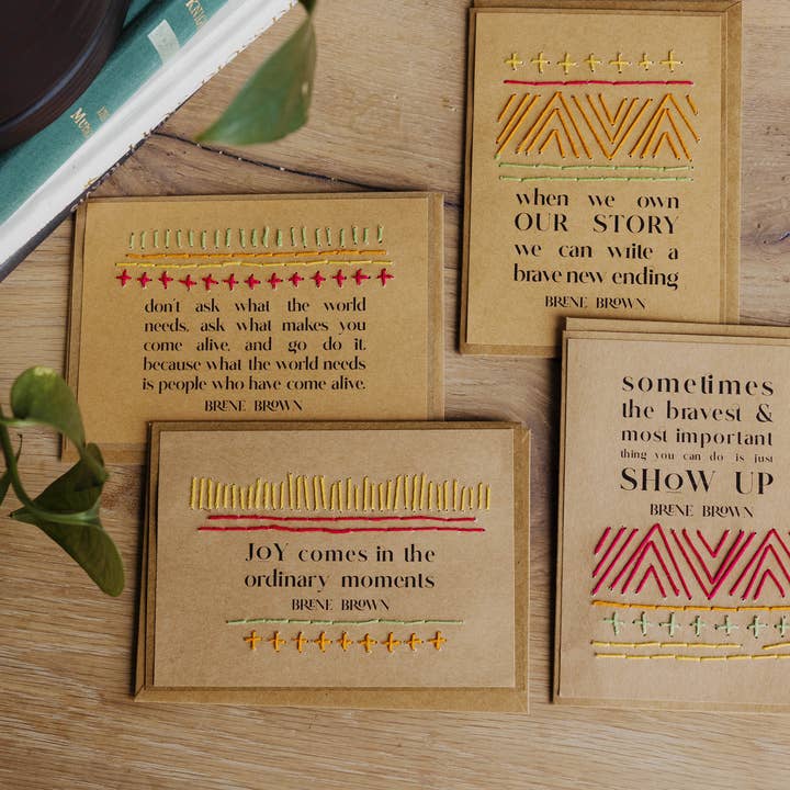 Rosie's Boutique Haiti - Wholesale Everyday Greeting Card - Come Alive (Brene Brown) Greeting Cards || Set of 41