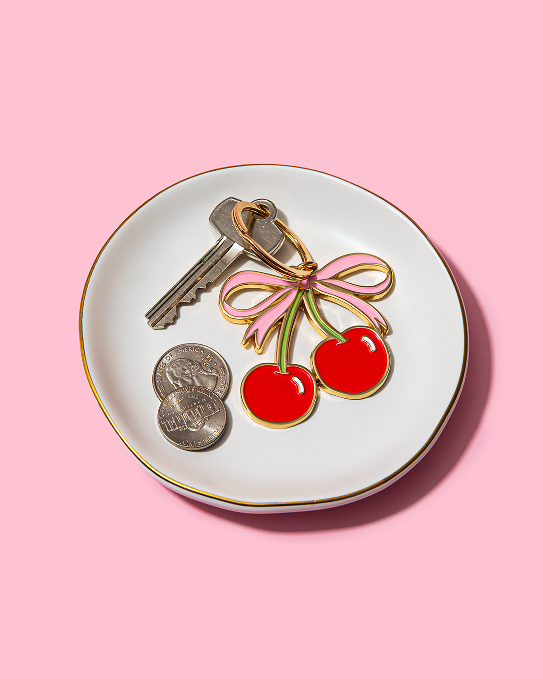 Brittany Paige - Wholesale Keychain - Women's - Cherries Enamel Keychain Bag Charm2