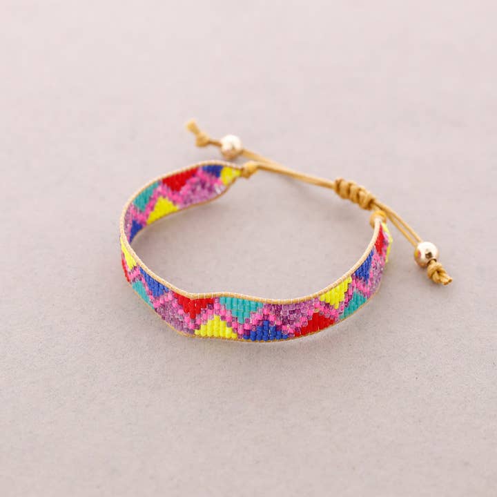 Ethnic Macrame Beaded Bracelet (A) for wholesale by Sonata