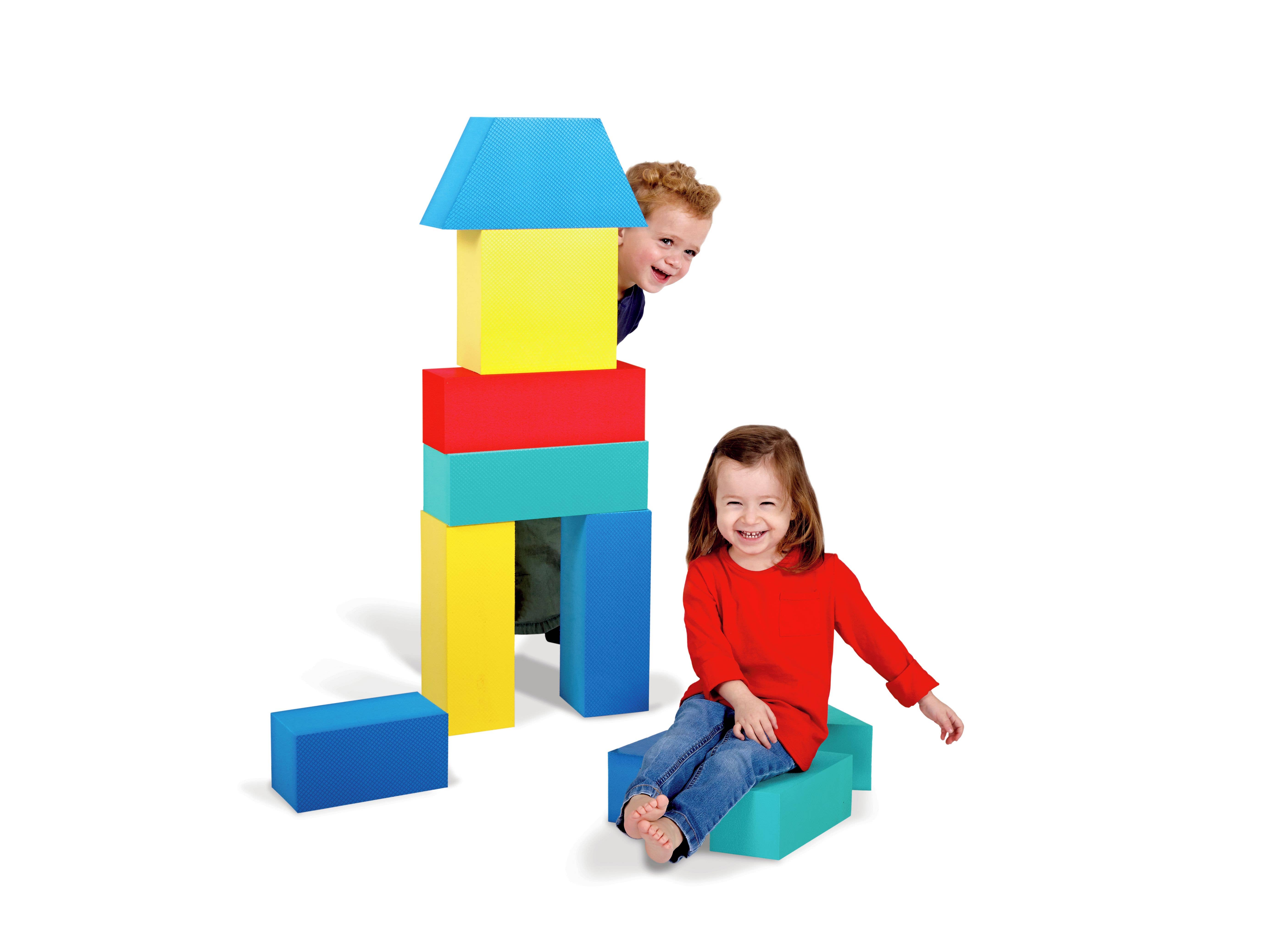 Edushape – wholesale Blocks – Kids & baby – Edushape Giant Foam Blocks - 16 Pieces2