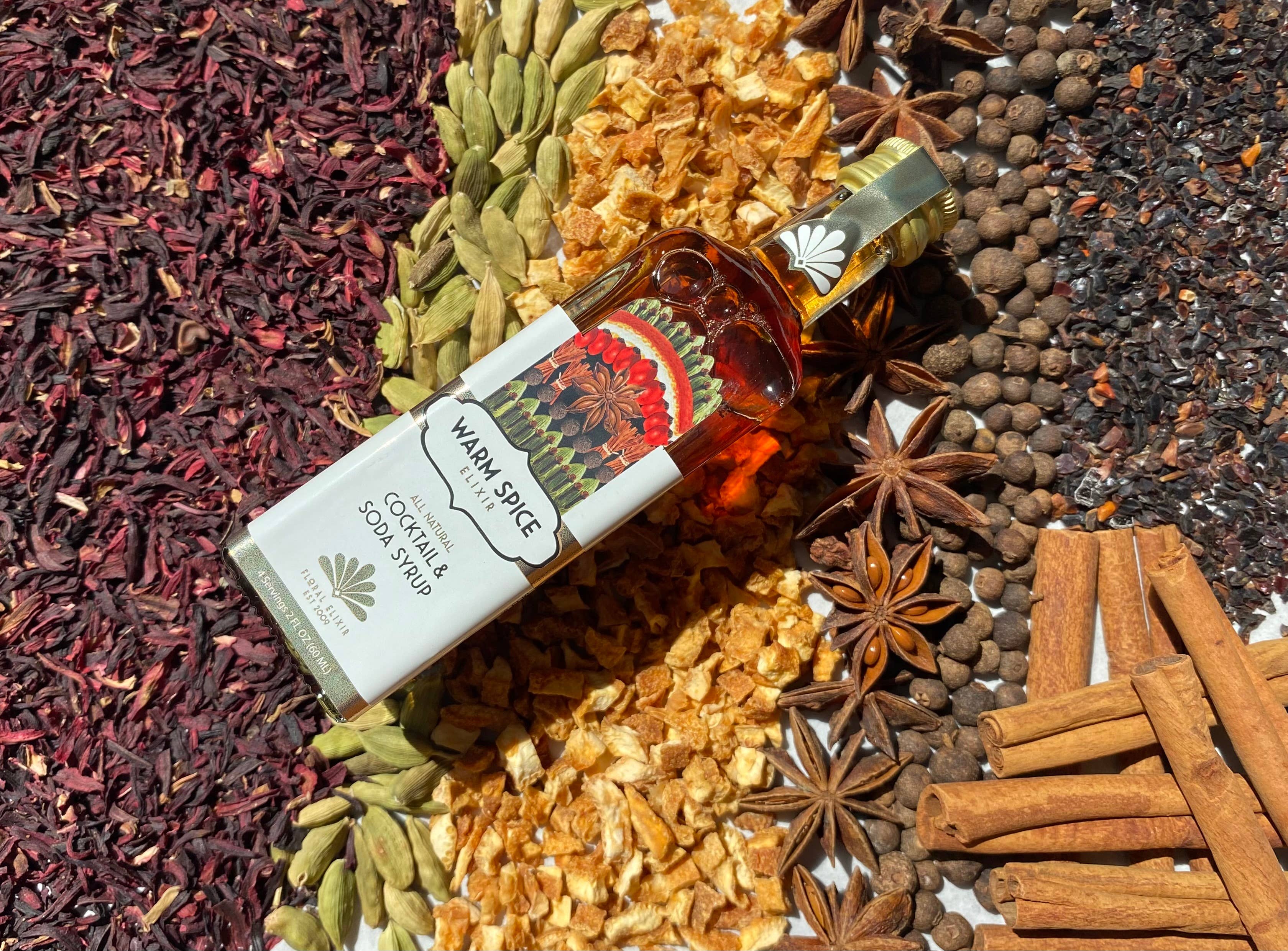 Floral Elixir Co. - Wholesale Cocktail Mix/Syrup - NEW! Warm Spice Elixir All Natural Cocktail & Soda Syrup.2